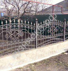 Кованый забор №44 - кузняекб.рф - Екатеринбург
