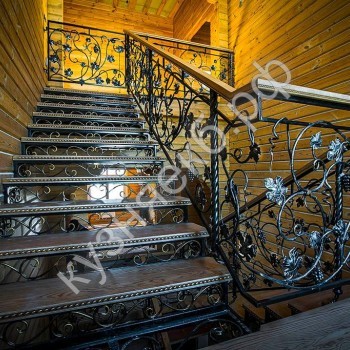 Кованая лестница №15 - кузняекб.рф - Екатеринбург